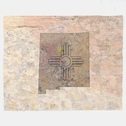 New Mexico Fleece Blanket (Vorderseite (Horizontal))