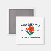 New Mexico Flower Premium Tri-blend Magnet (Vorderseite/Rückseite)