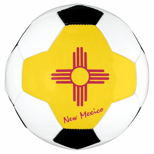 New Mexico Football & Mexikos Flag / USA Sport Fußball (Vorderseite)