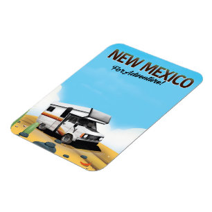 New Mexico "For Adventure" Reiseplakat Magnet