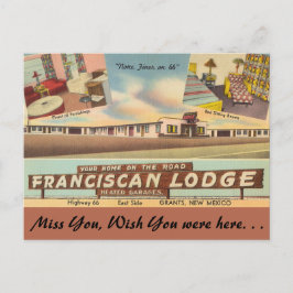 New Mexico, Franciscan Lodge, Grants Postkarte