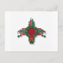 New Mexico Frohe Weihnachten Einladungspostkarte