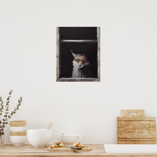 New Mexico - Fuchs Pop Surrealismus Poster (Küche)