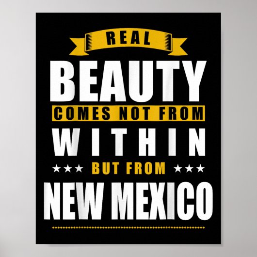 New Mexico - Funny D City Gift Poster (Vorne)