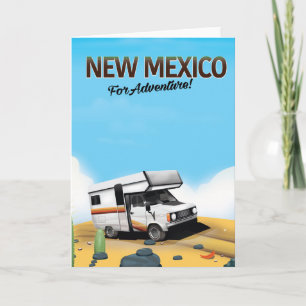 New Mexico "Für Abenteuer" Reiseposter Feiertagskarte