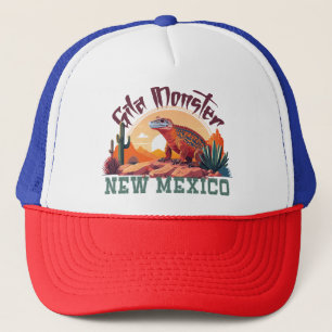 New Mexico Gila Monster in der Wüstenlandschaft Truckerkappe