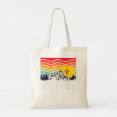 New Mexico Graphic Retro Staat Trees Mountains Sun Tragetasche (Rückseite)