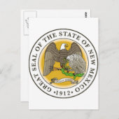 New Mexico Great Siegel Postkarte (Vorne/Hinten)