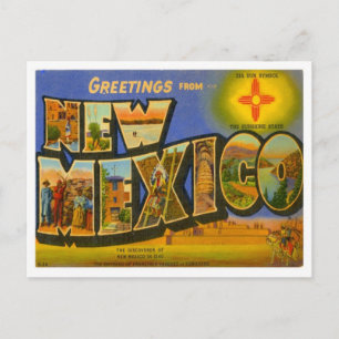 New Mexico Gruß von US-Staaten Postkarte