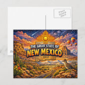 New Mexico Grußkarte Postkarte (Vorne/Hinten)