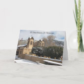 New Mexico Heiligtum Chimayo Weihnachtskarte Feiertagskarte (Rückseite)