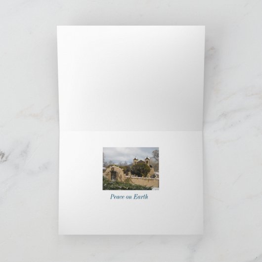 New Mexico Heiligtum Chimayo Weihnachtskarte Feiertagskarte (Innenseite)