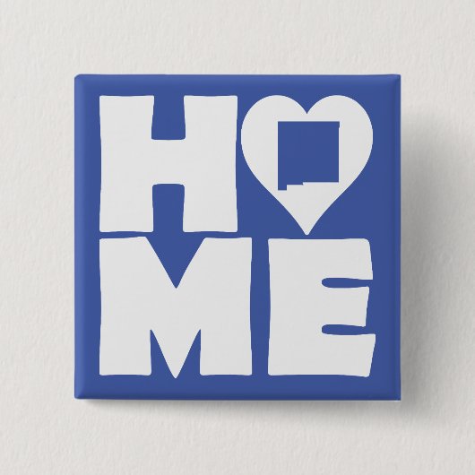 New Mexico Home Heart State Button Badpin (Vorderseite)