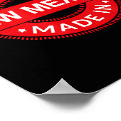 New Mexico Home - Made In New Mexico - Funny Label Poster (Ecke)