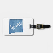 New Mexico Home Wood Grain Gepäckanhänger (Vorderseite horizontal)