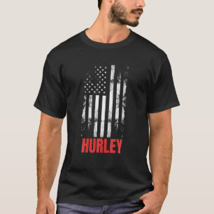 New Mexico Hurley American Flag Vintag USA Patrio T-Shirt