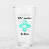 New Mexico Individuelle Name Zia Sun Symbol Gift B Glas (Vorderseite)