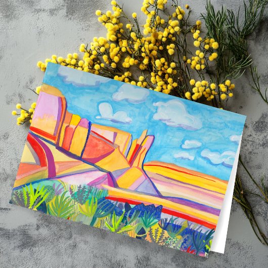 New Mexico Kitchen Mesa Landschaft Art CUSTOM Karte