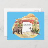 New Mexico Land der Verzauberung Souvenir Postkart Postkarte (Vorne/Hinten)