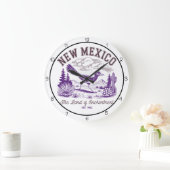 New Mexico Land of Enchantment Roadrunner Große Wanduhr (Zuhause)