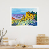 New Mexico Landschaft Hochwüstenweg 01 Poster (Küche)