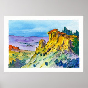 New Mexico Landschaft Hochwüstenweg 01 Poster