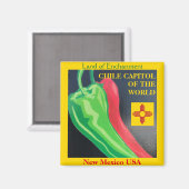 New Mexico License Plate Chile Magnet Zia (Vorderseite/Rückseite)