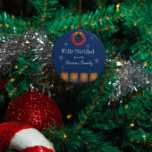 New Mexico luminaria farolito Zia Schnee Keramik Ornament