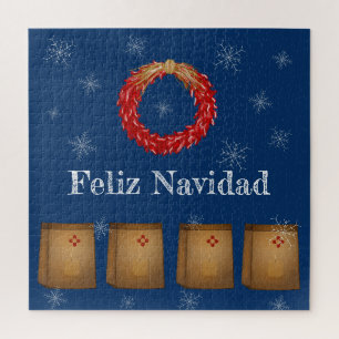 New Mexico Luminarias Farolitos Zia Roter Chile Puzzle