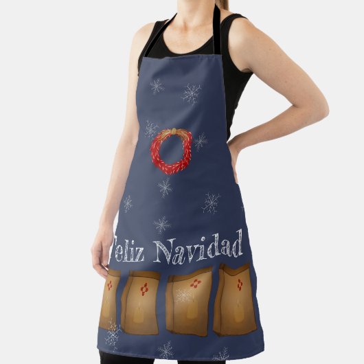 New Mexico Luminarias Farolitos Zia Roter Chile Schürze (InSitu)