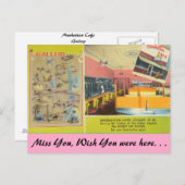 New Mexico, Manhattan Café, Gallup Postkarte (Vorne/Hinten)
