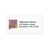 New Mexico Map Address Label Adressaufkleber (Vorne)