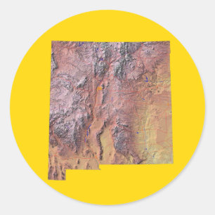 New Mexico Map Aufkleber