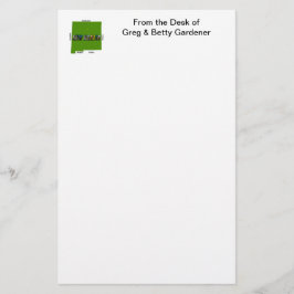 New Mexico Map Kontur Foto Text Briefpapier