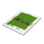 New Mexico Map Kontur Foto Text Fliese (Seite)