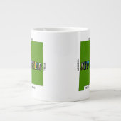 New Mexico Map Kontur Foto Text Jumbo-Tasse (Vorderseite)