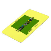 New Mexico Map Kontur Foto Text Magnet (Linke Seite)