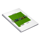 New Mexico Map Kontur Foto Text Notizblock (Rechte Seite)