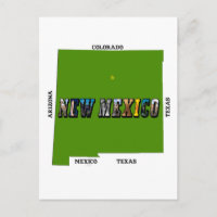 New Mexico Map Kontur Foto Text