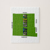 New Mexico Map Kontur Foto Text Puzzle (Vertikal)