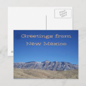 New Mexico Mountain View Postkarte (Vorne/Hinten)