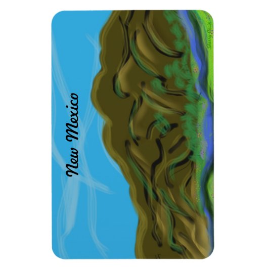New Mexico Mountains Magnet (Vertikal)