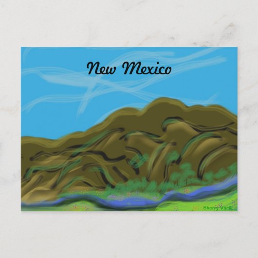 New Mexico Mountains Postcard Postkarte (Vorderseite)