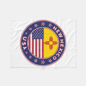 New Mexico, New Mexico Aufkleber, Telefongehäuse Fleecedecke (Vorderseite (Horizontal))