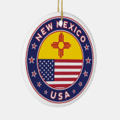 New Mexico, New Mexico Aufkleber, Telefongehäuse Keramik Ornament (Rechts)