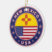 New Mexico, New Mexico Aufkleber, Telefongehäuse Keramik Ornament (Links)