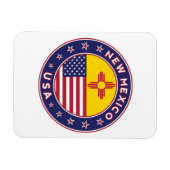 New Mexico, New Mexico Aufkleber, Telefongehäuse Magnet (Horizontal)