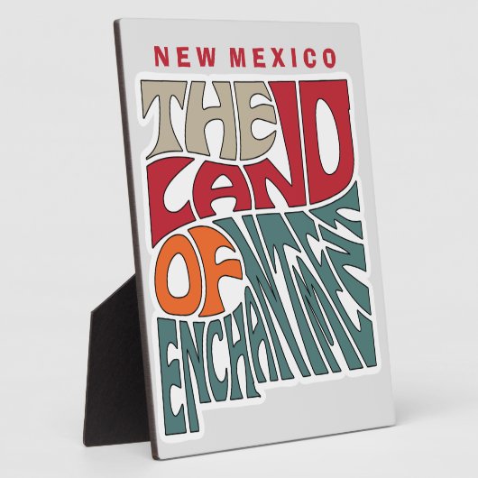 New Mexico Nickname Word Art Fotoplatte (Seite)