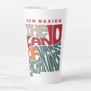 New Mexico Nickname Word Art Milchtasse
