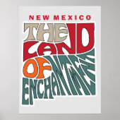 New Mexico Nickname Word Art Poster (Vorne)